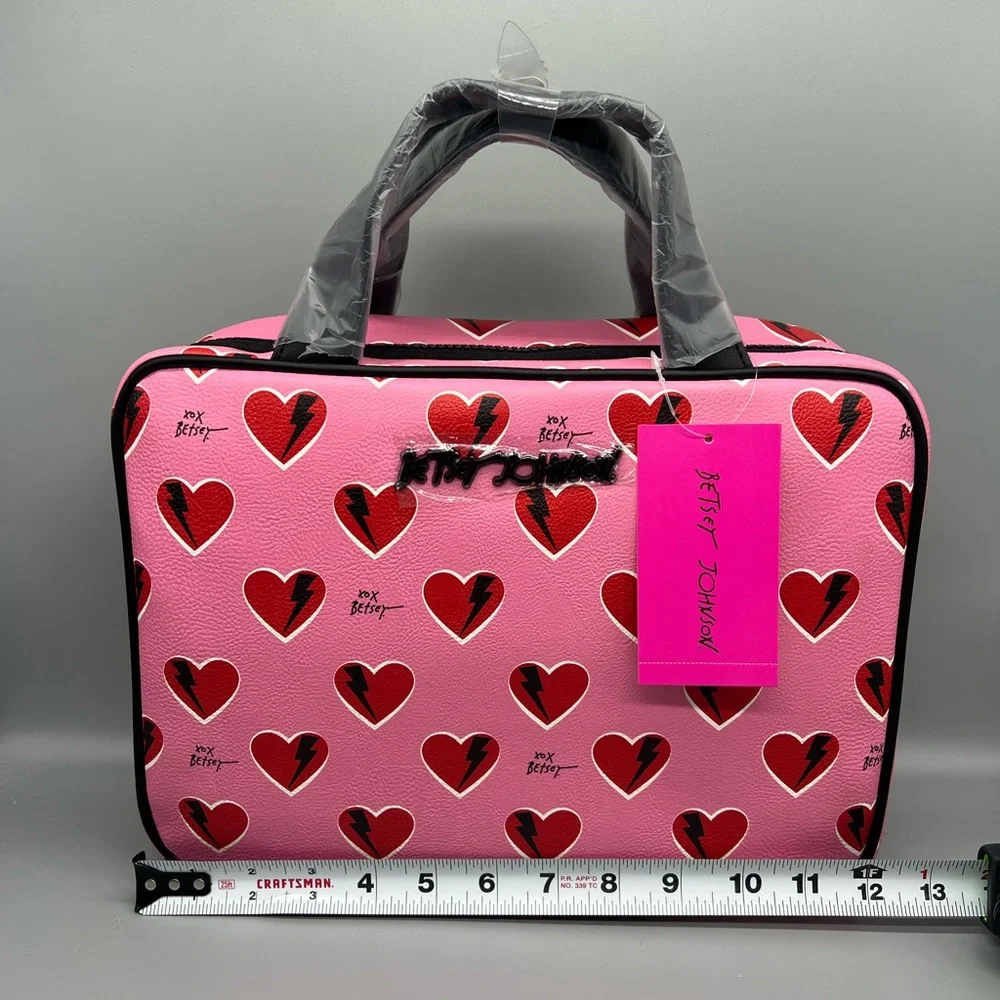 Betsey Johnson weekender cosmetics bag